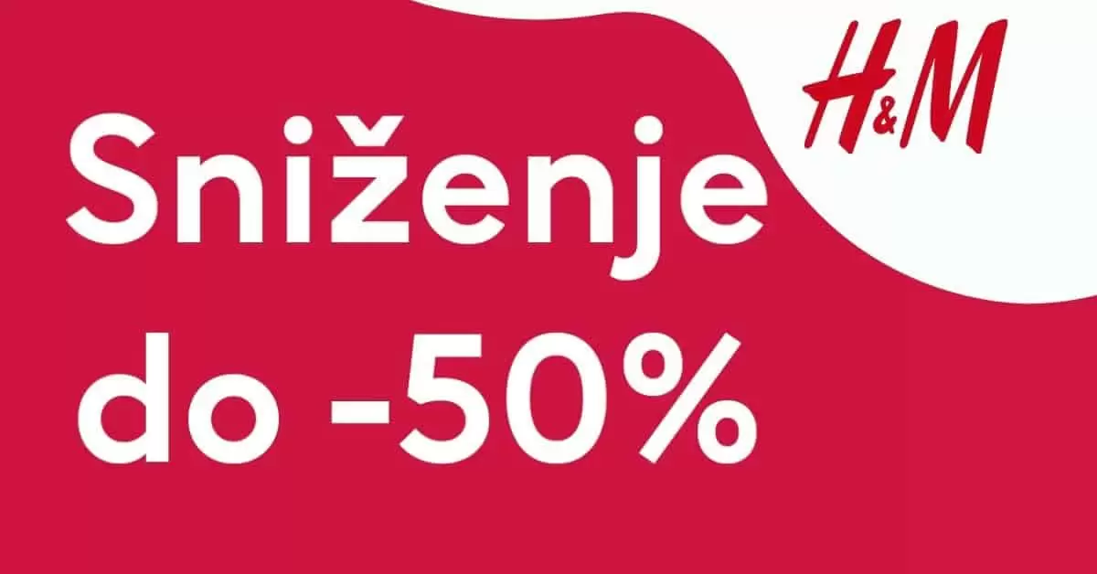 sniženje H&M 50%