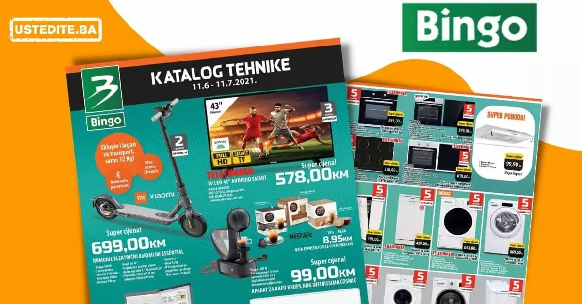 Bingo super akcija. bingo kljad dobrih cijena. snizeno. akcija. popust.
