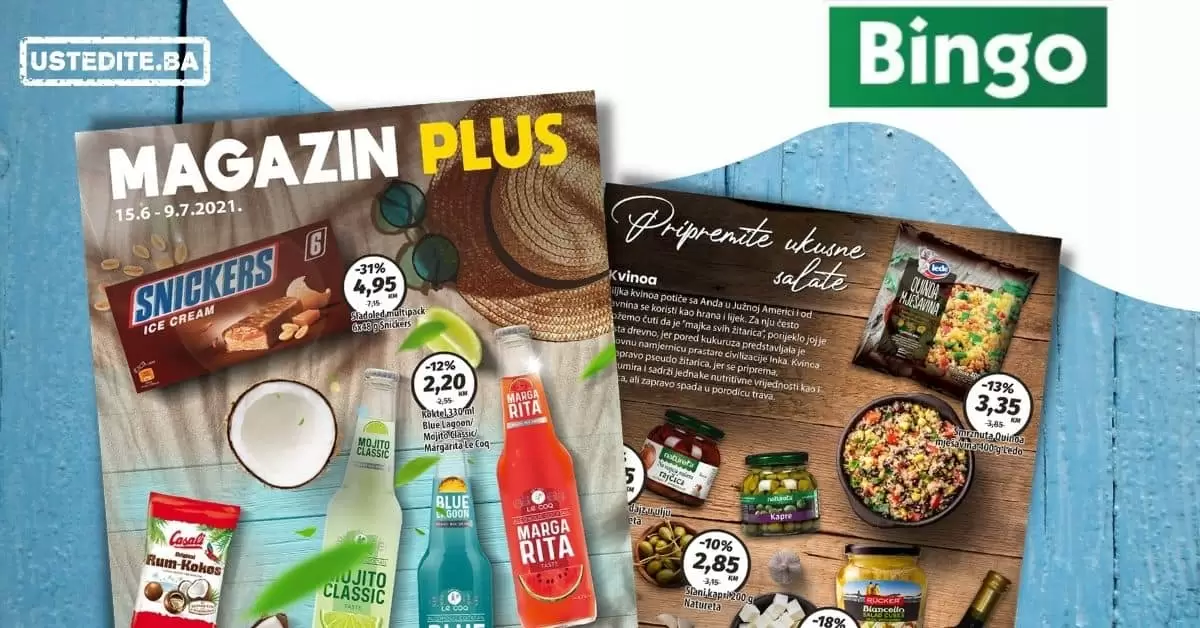 Bingo super akcija. bingo kljad dobrih cijena. snizeno. akcija. popust.