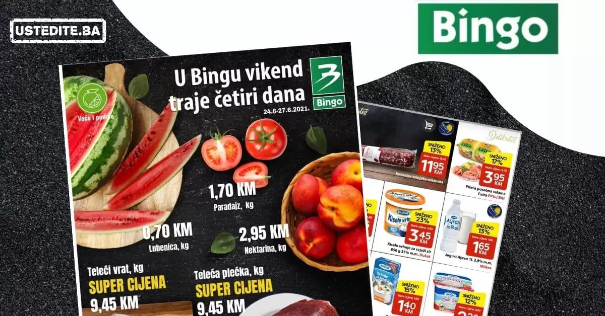 bingo katalog. bingo snizenje. bingo ljetna ponuda.