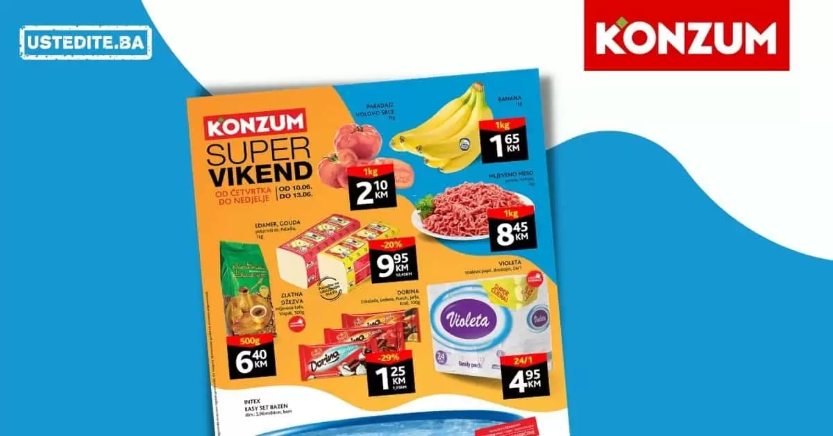 Konzum akcijski katalog. korona virus. snizenje. akcija. popusti. snizeno. ramazan.