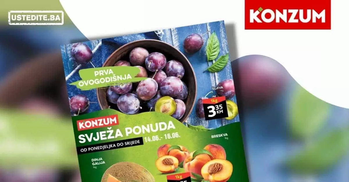 konzum. konzum kataloz. konzum snizenje. akcija. popust.
