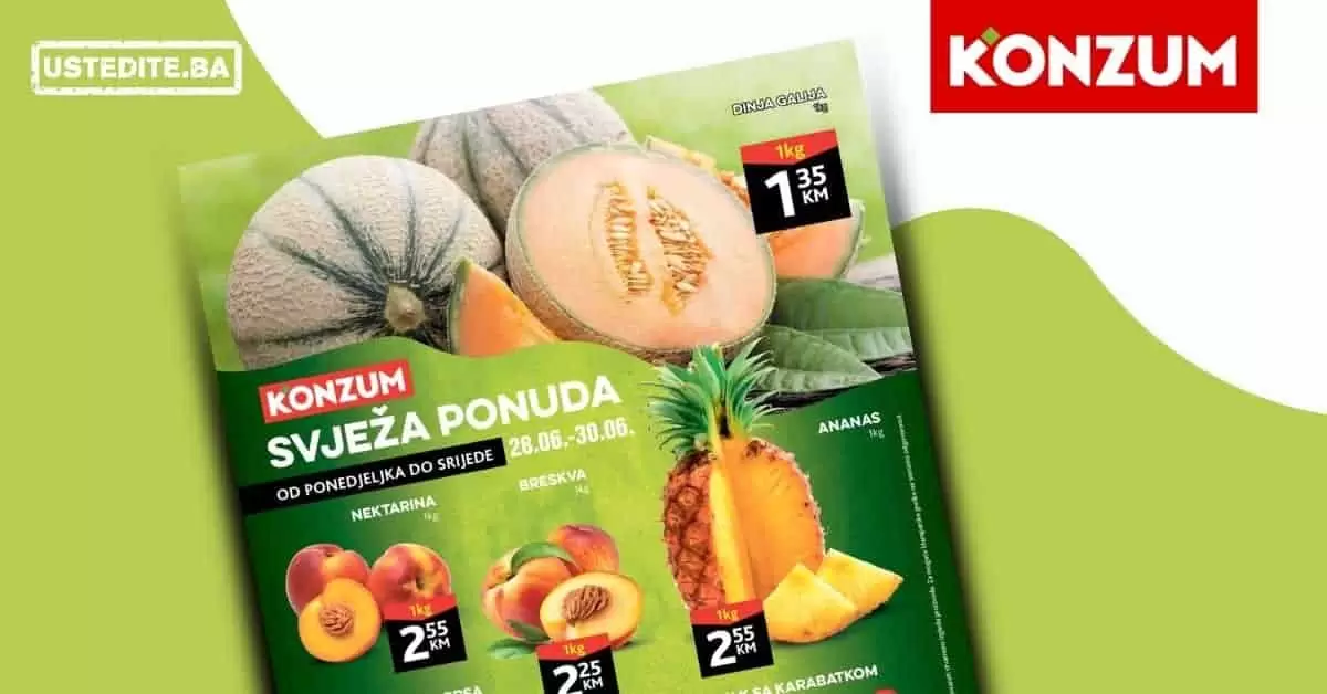 konzum. konzum kataloz. konzum snizenje. akcija. popust.