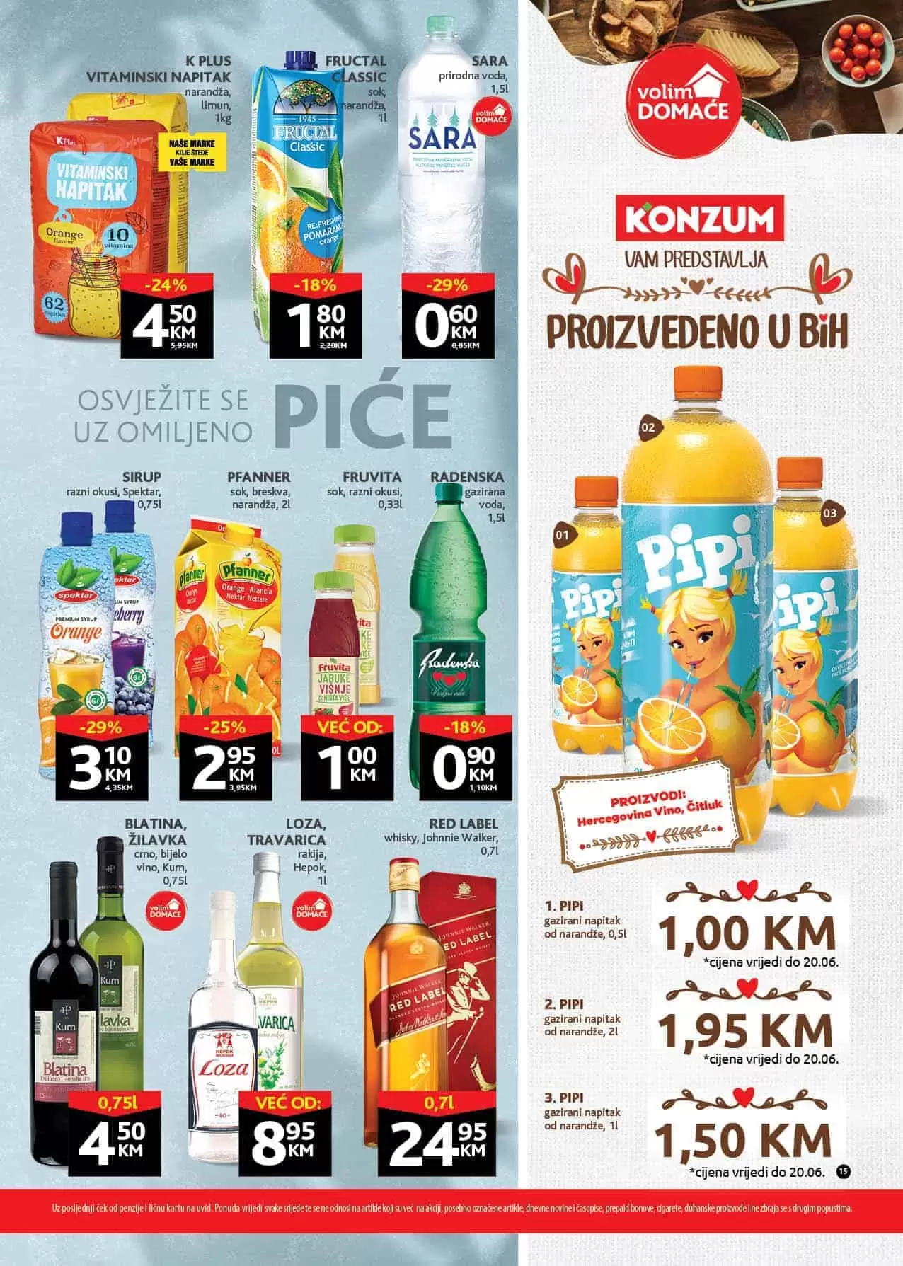 konzum. konzum kataloz. konzum snizenje. akcija. popust.