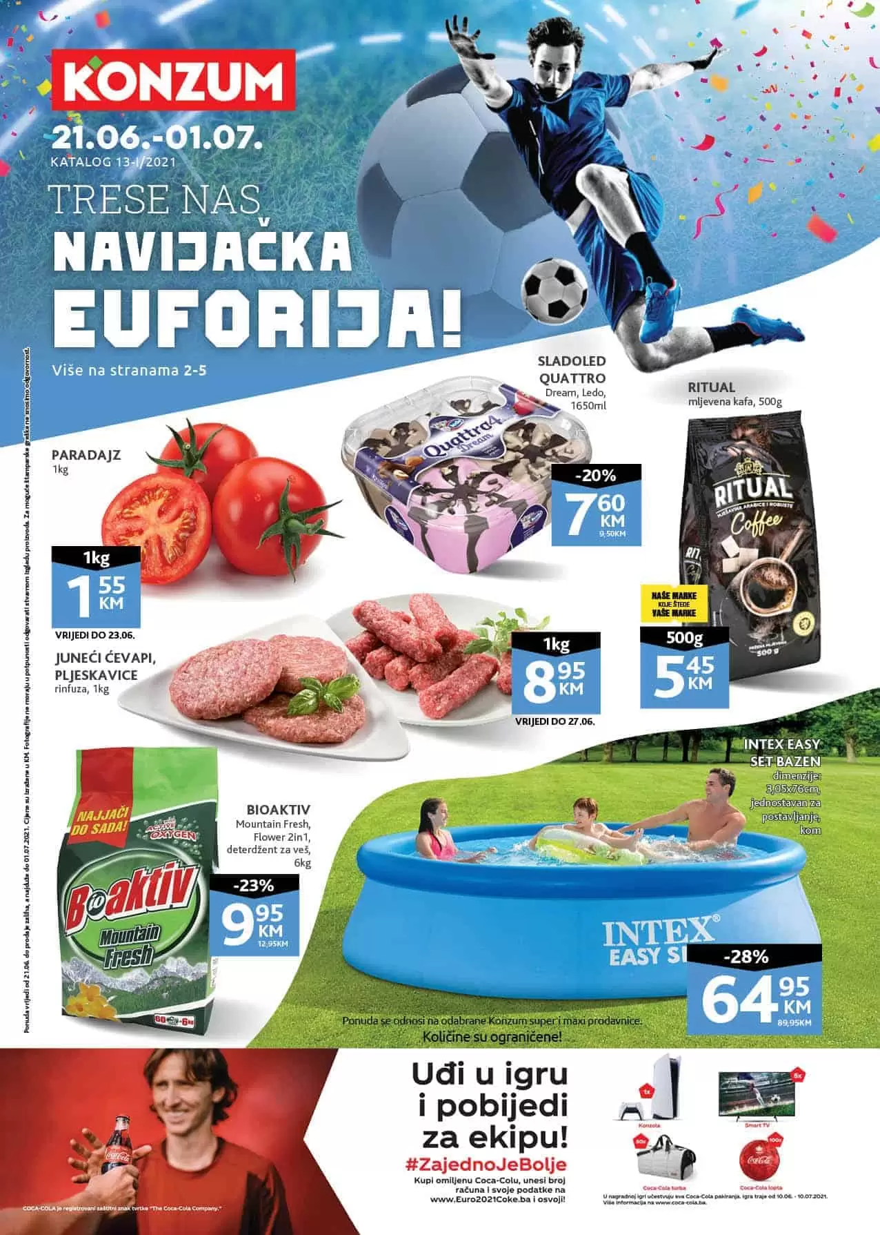 Konzum akcijski katalog. korona virus. snizenje. akcija. popusti. snizeno. 