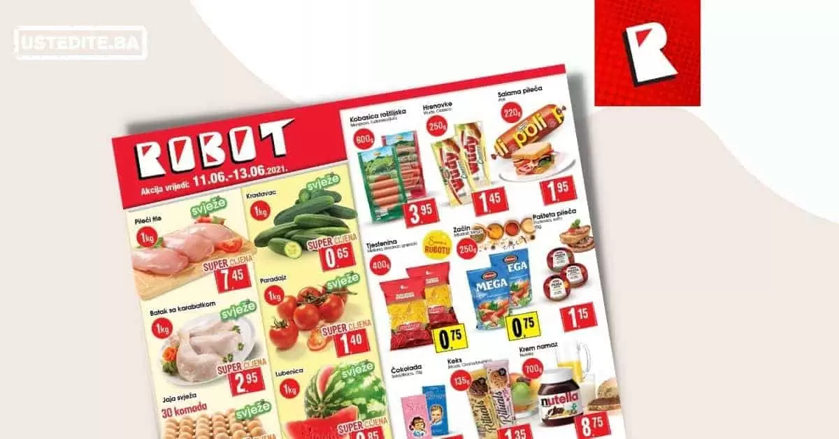 Robot akcijski katalog. robot katalog. kataloska akcija. snizenje. popust.