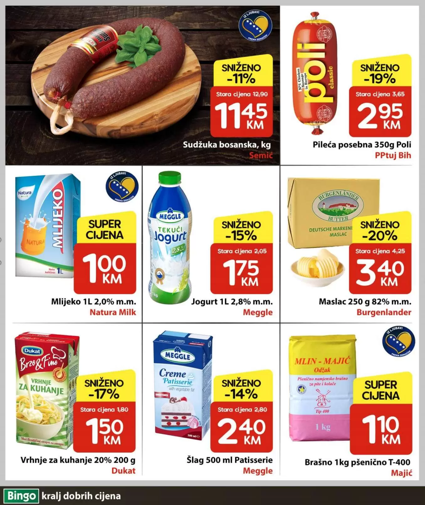 Bingo super akcija. bingo kljad dobrih cijena. snizeno. akcija. popust.