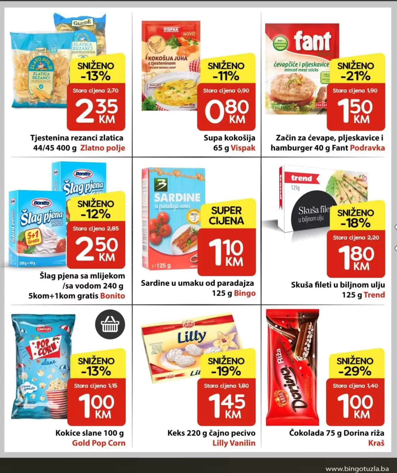 bingo katalog. bingo snizenje. bingo ljetna ponuda.