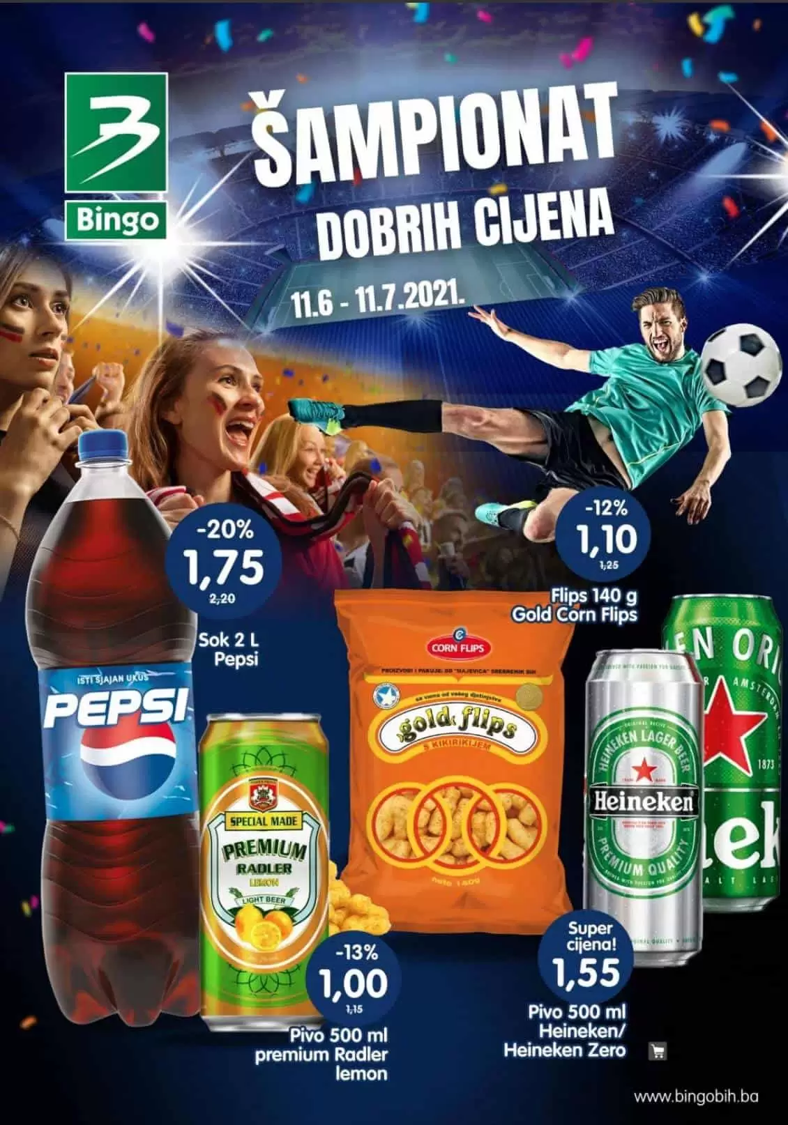 Bingo super akcija. bingo kljad dobrih cijena. snizeno. akcija. popust.