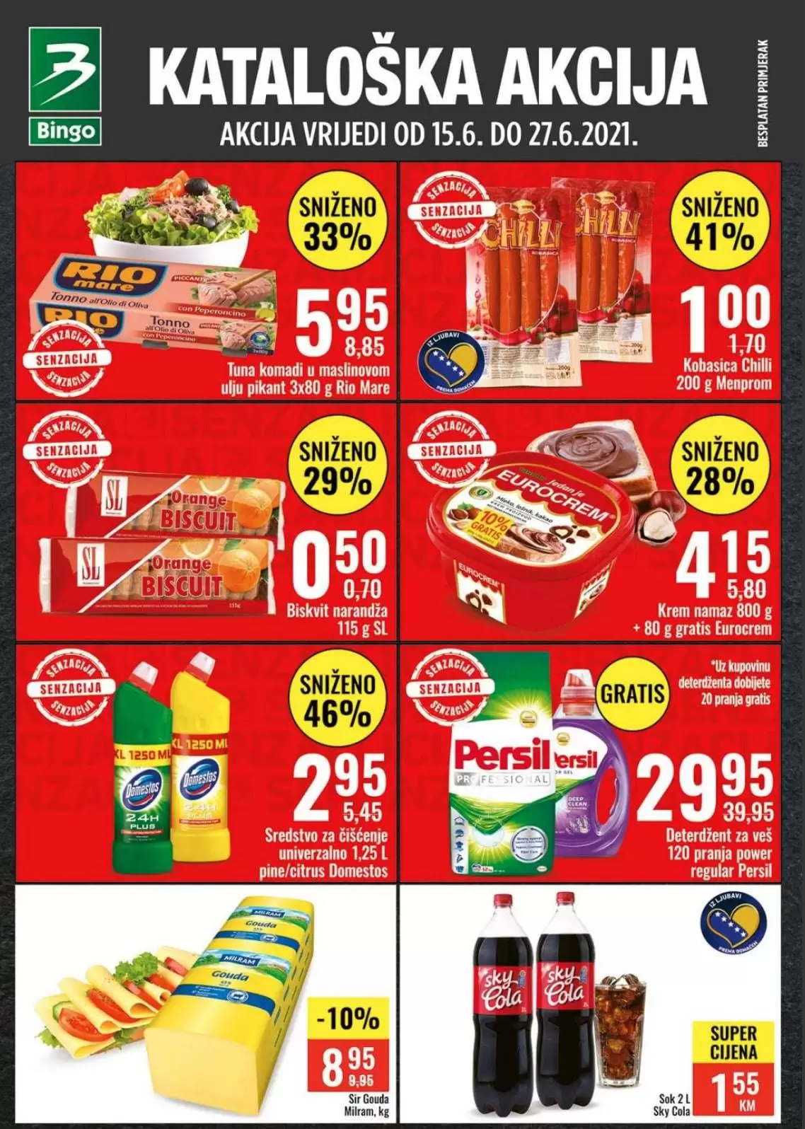 bingo katalog. bingo snizenje. bingo ljetna ponuda.