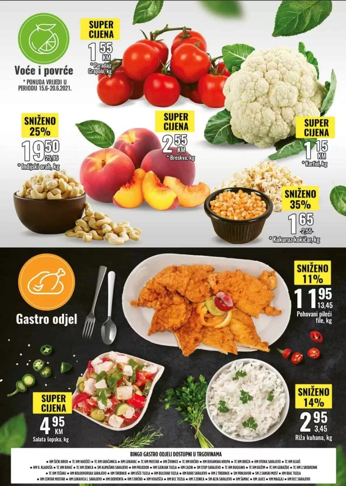 bingo akcijski katalog. bingo katalog. snizenje. akcija.