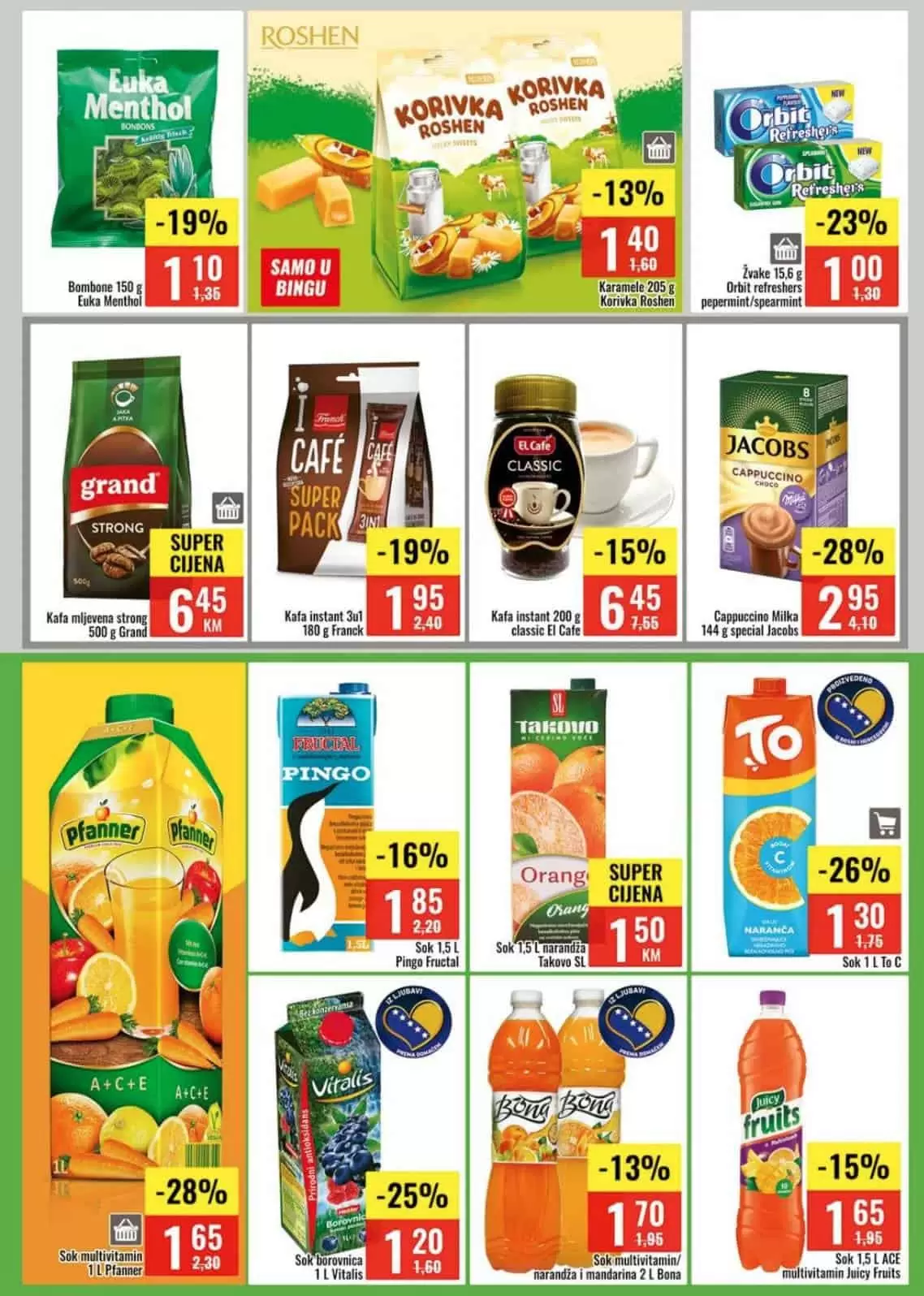 bingo akcijski katalog. bingo katalog. snizenje. akcija.