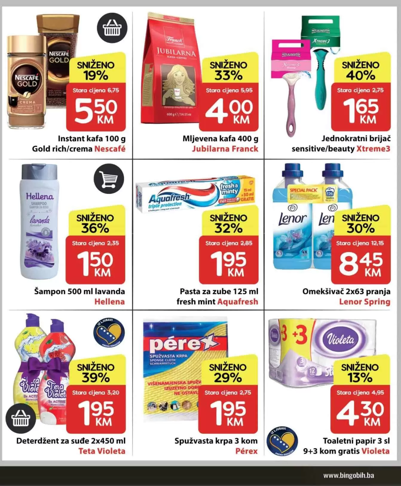 Bingo super akcija. bingo kljad dobrih cijena. snizeno. akcija. popust.