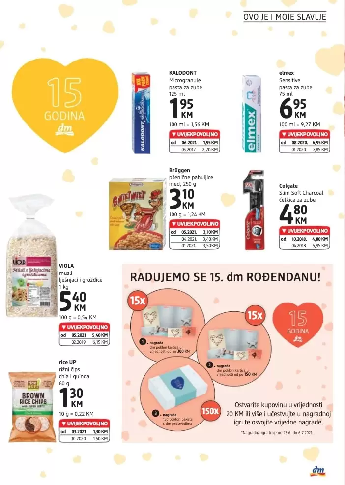 dm-akcijski-katalog cm cosmetic market. bingo. konzum. amko.