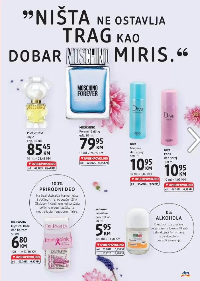 dm-akcijski-katalog cm cosmetic market. bingo. konzum. amko.