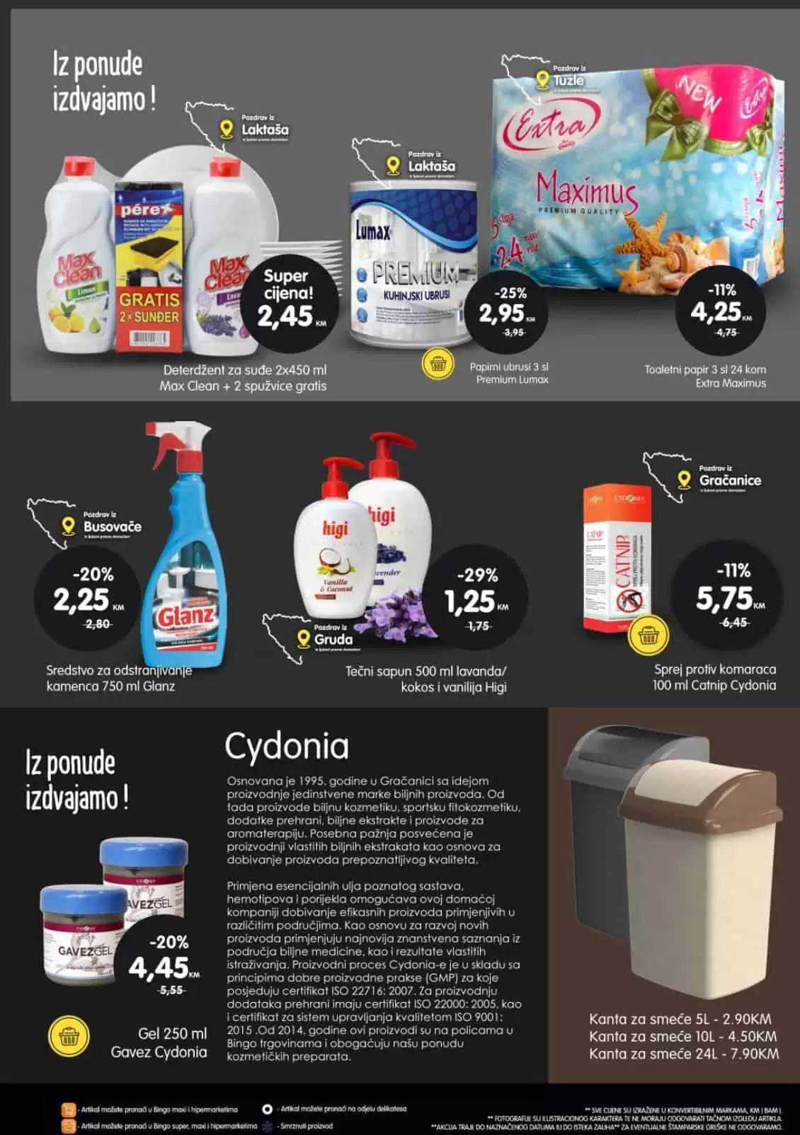 Bingo super akcija. bingo kljad dobrih cijena. snizeno. akcija. popust.