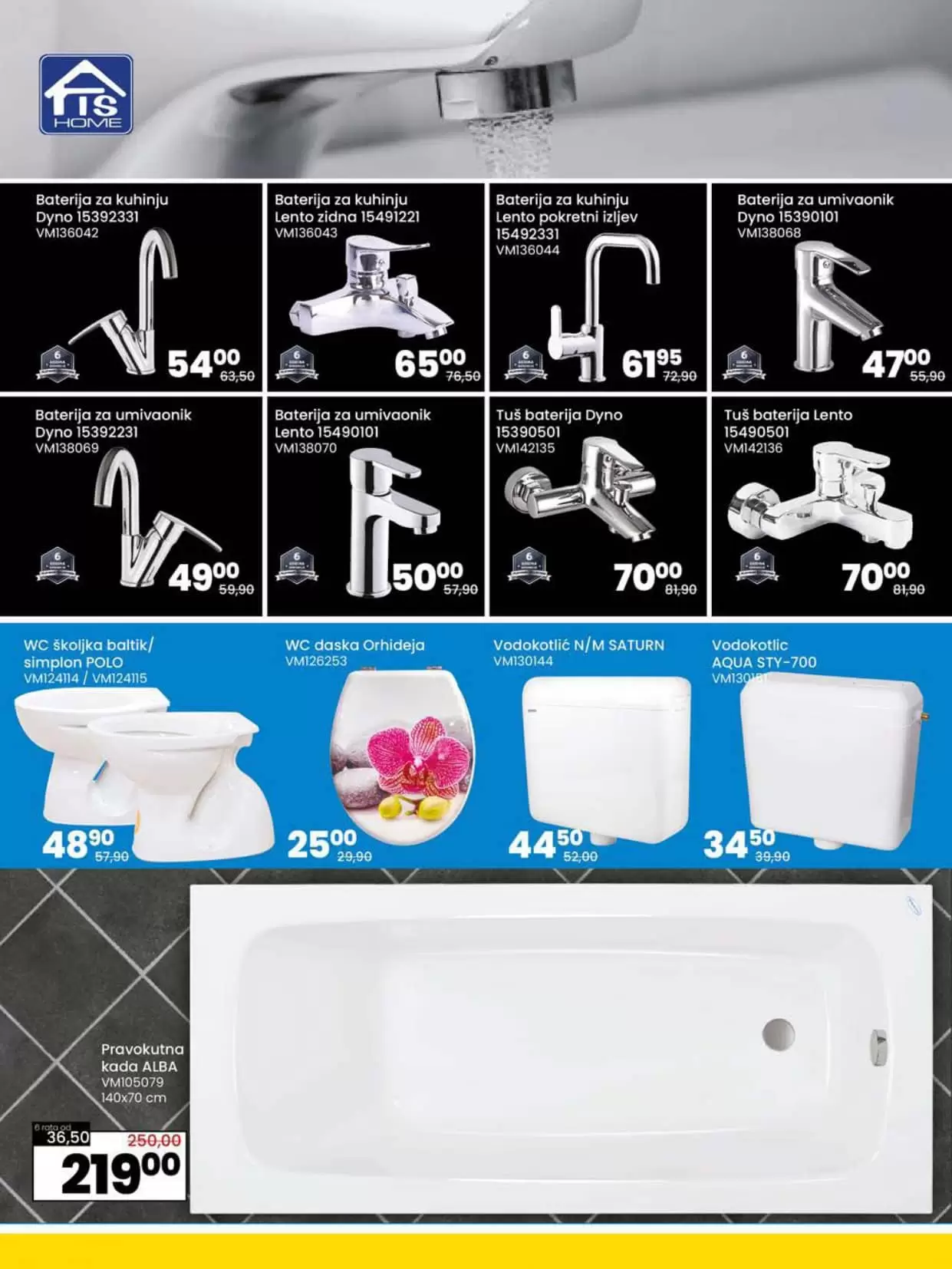 Fis TOP akcija. Fis snizenje.