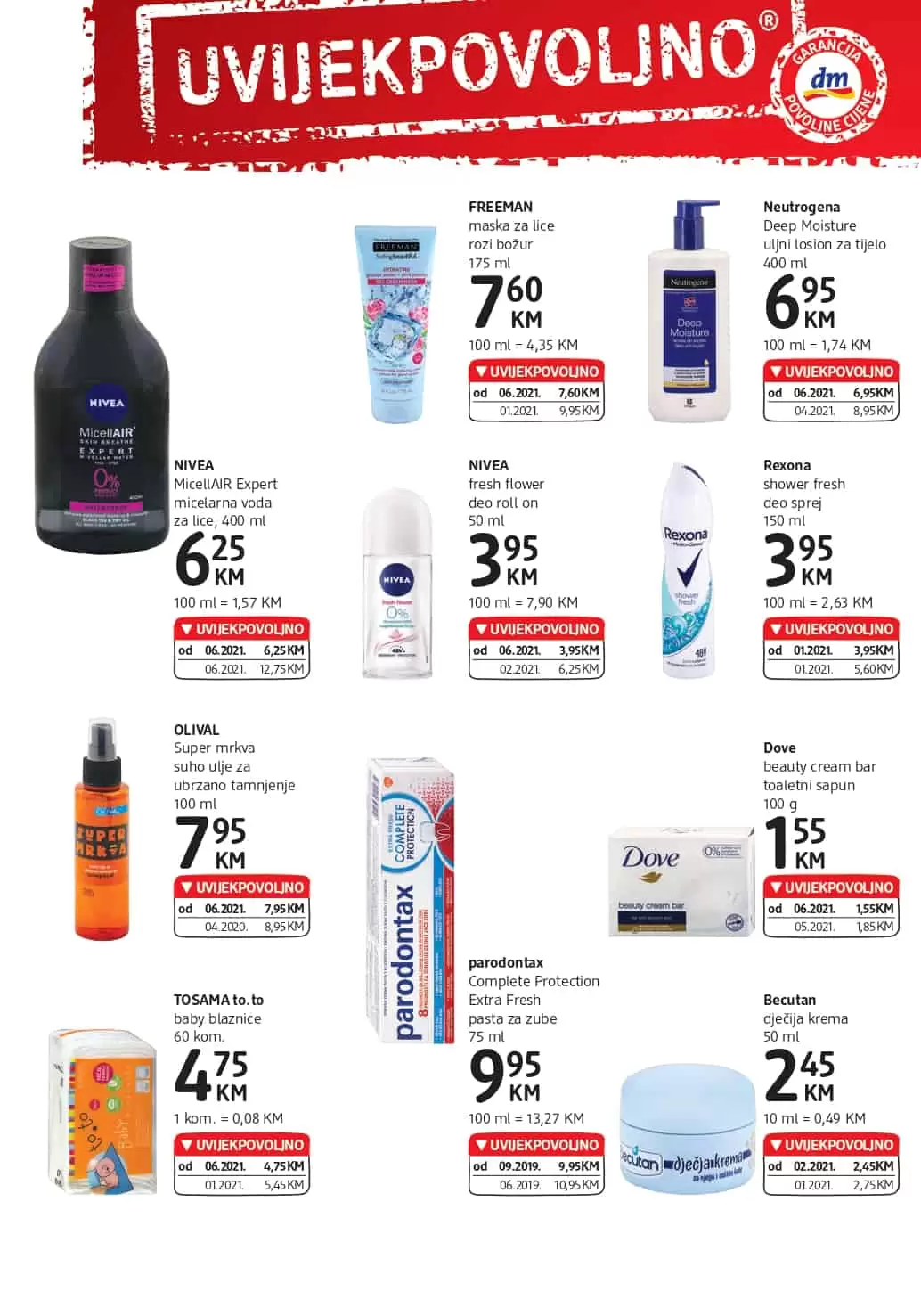 dm-akcijski-katalog cm cosmetic market. bingo. konzum. amko. 