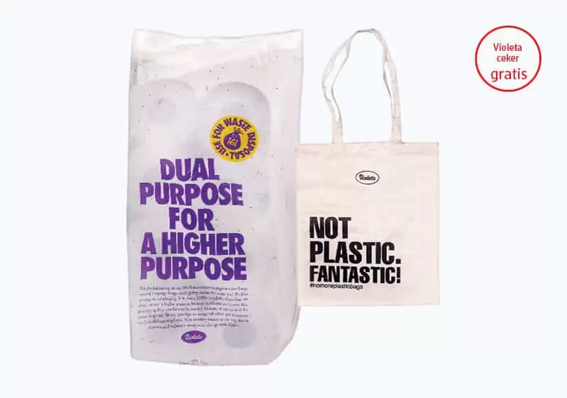 Violeta  Kupovinom Violeta recikliranog toaletnog papira, na kasi preuzmite ceker na poklon.