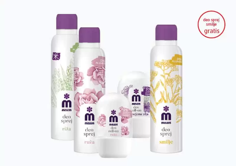 melem  Kupovinom bilo kojeg melem deo spreja ili roll-on-a, na kasi preuzmite melem deo sprej, smilje, od 150 ml, na poklon.