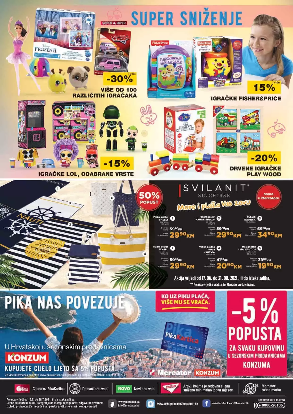 Mercator kataloška akcija 15-28.07.2021. godine 