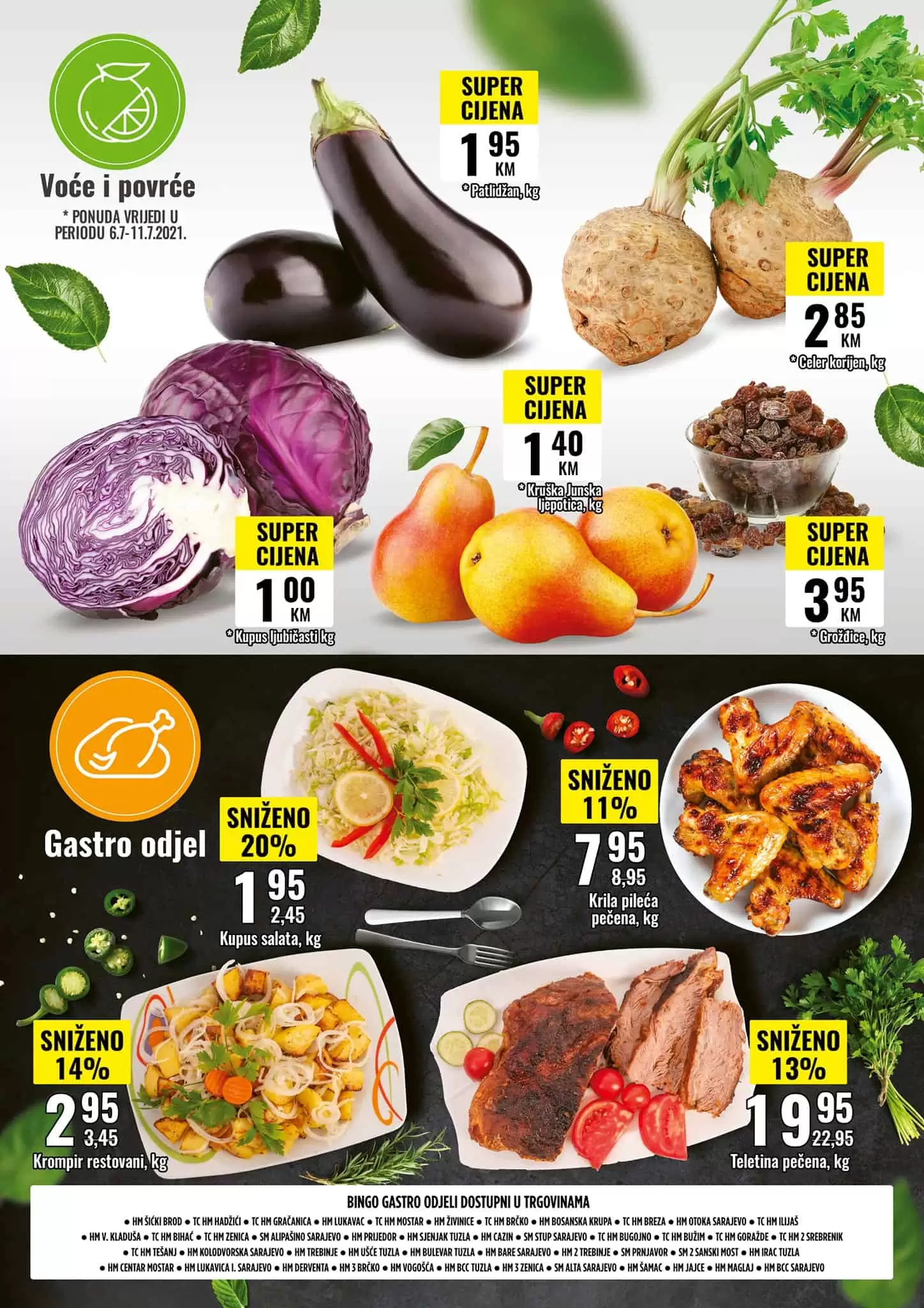 Bingo super akcija. bingo kralj dobrih cijena. snizeno. akcija. popust. 