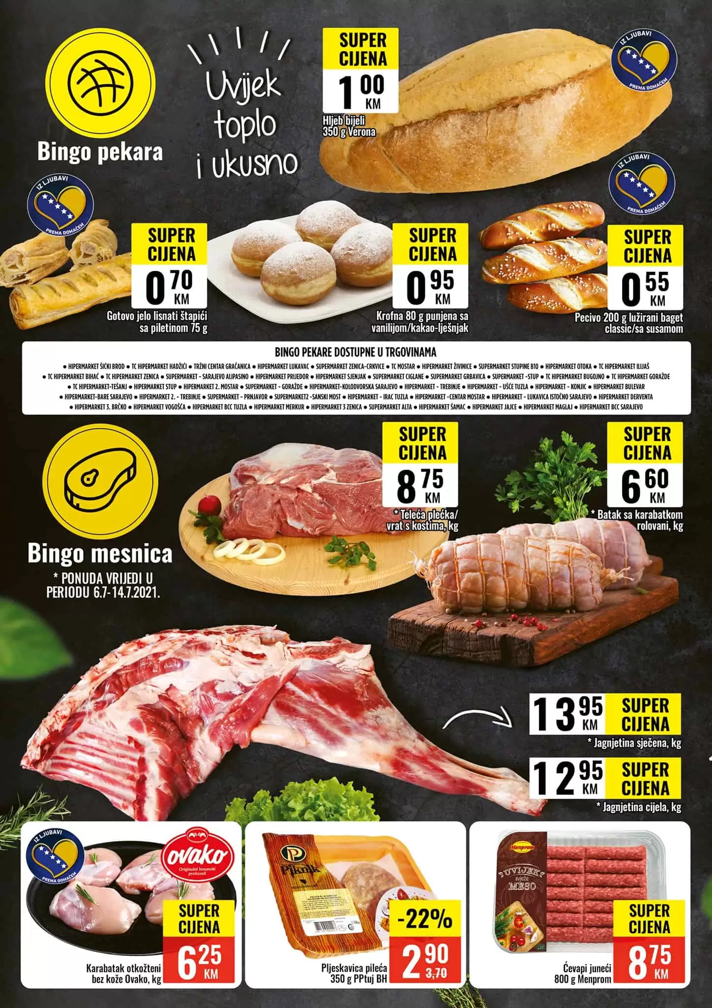 Bingo super akcija. bingo kralj dobrih cijena. snizeno. akcija. popust. 