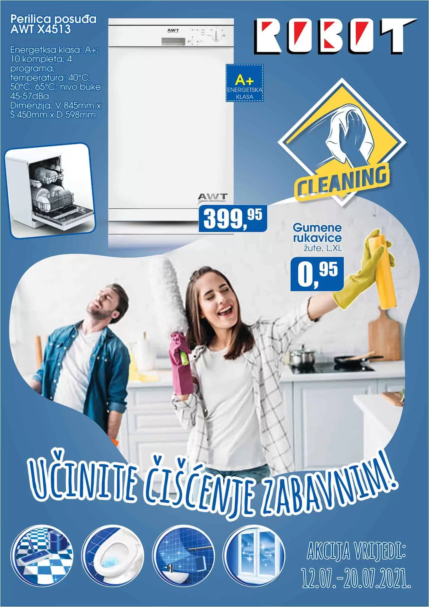 Robot akcijski katalog. snizenje. akcija. popust. snizeno. 