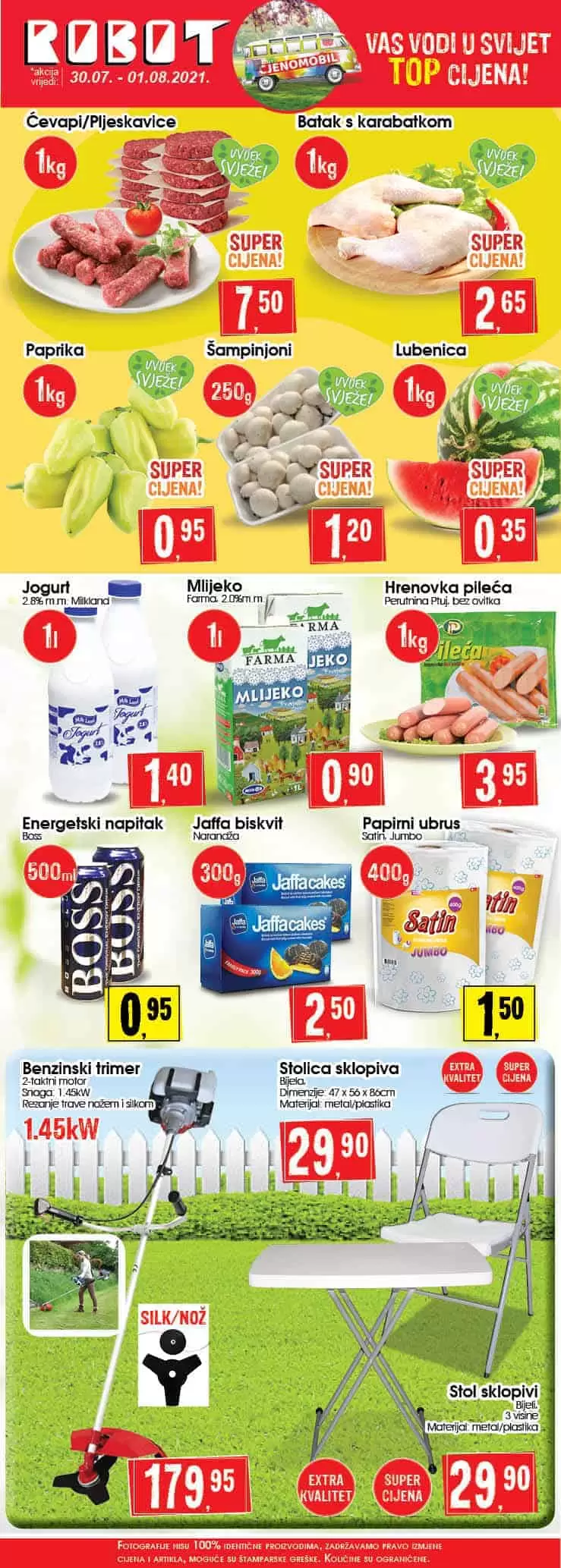 Robot akcijski katalog. snizenje. akcija. popust. snizeno.