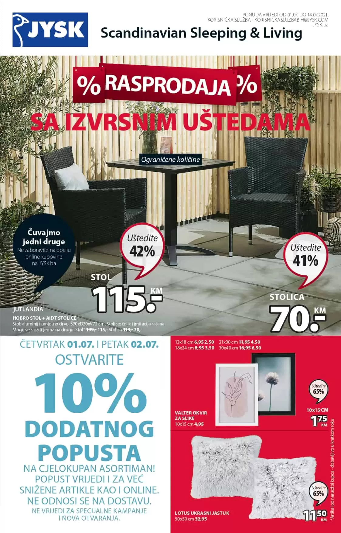 JYSK akcijski katalog. snizenje. popust. akcija. popusti. online kupovina. covid 19. korona virus.