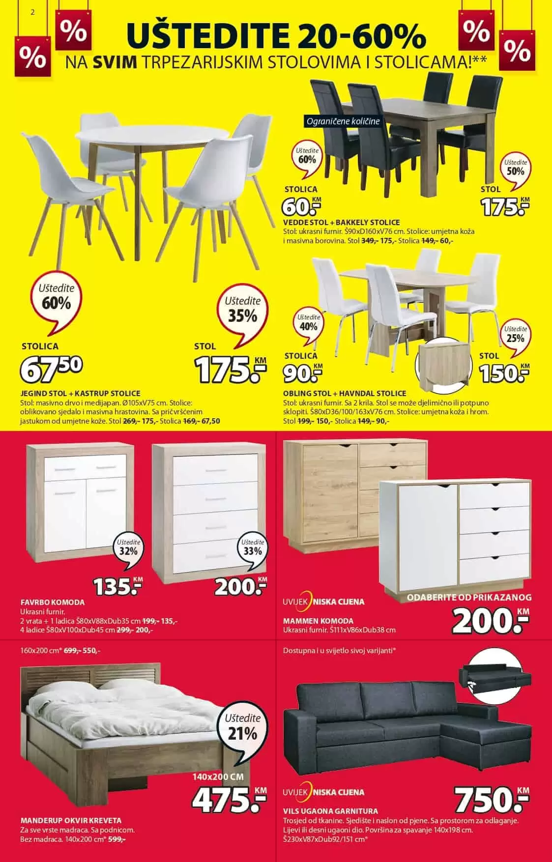 Jysk akcijski katalog. letak. snizeno. snizenje. popust. usteda. usteda novca. 