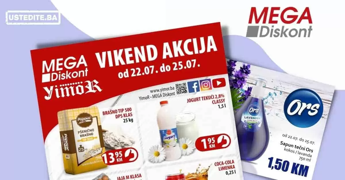 Vikend akcija Mega Diskont & Yimor
