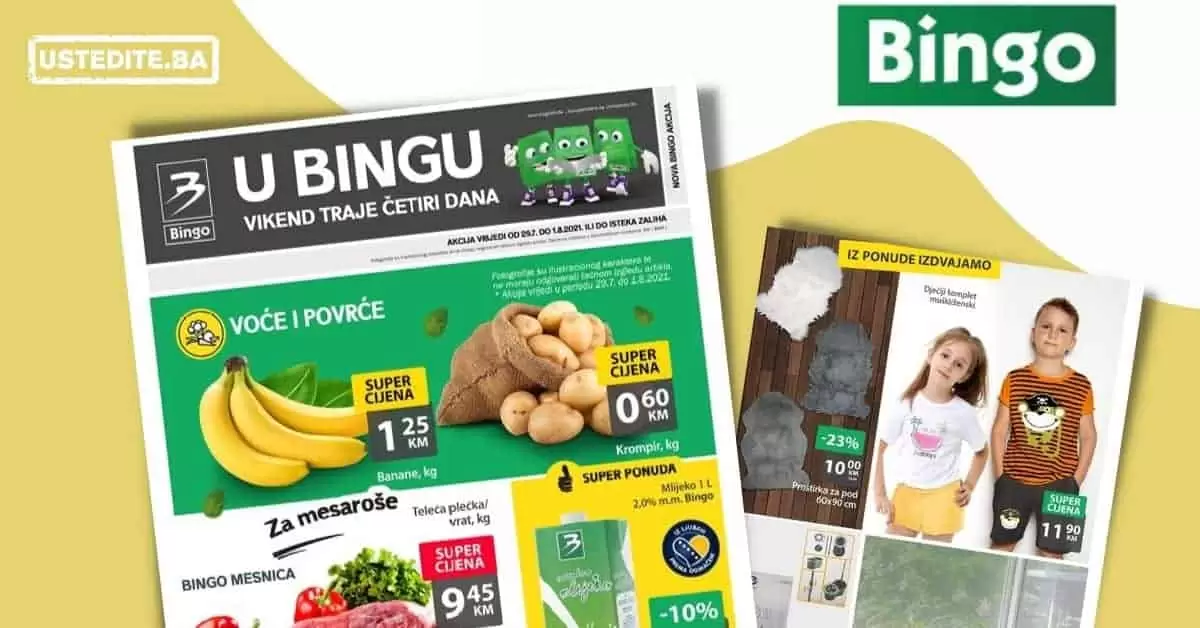 Bingo vikend akcija 29.07-01.08.2021. godine