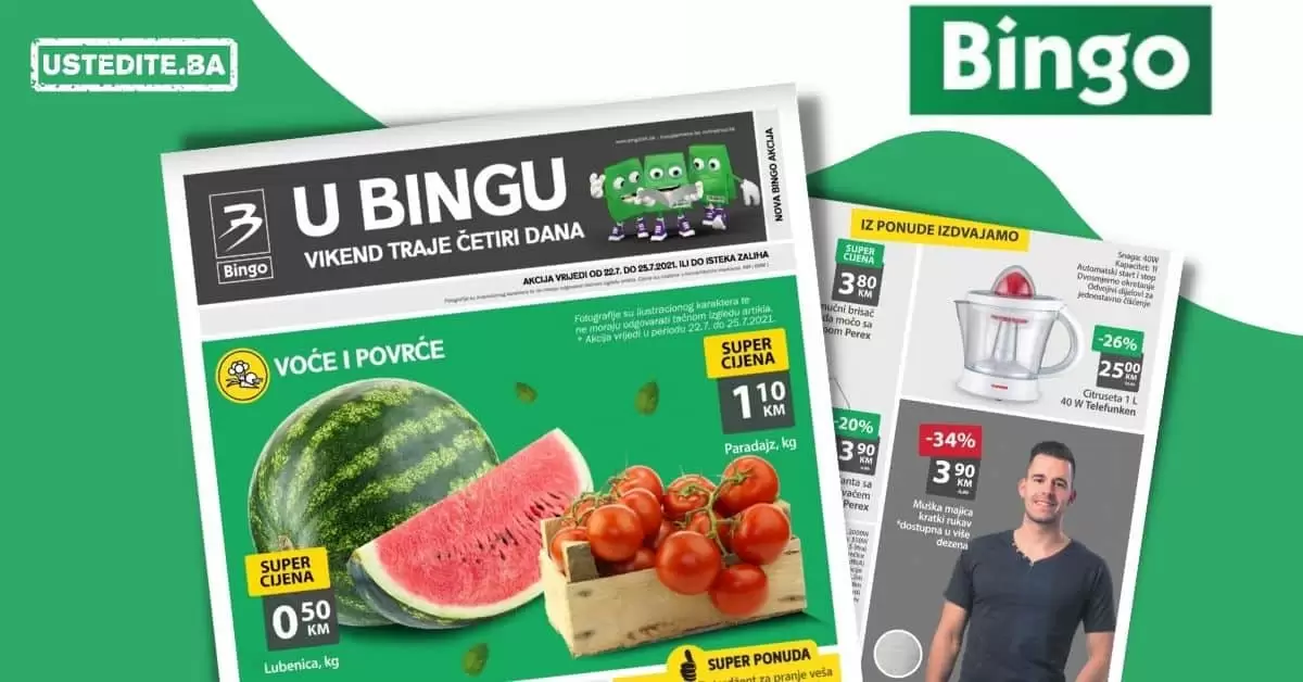 Bingo vikend akcija 22-25.07.2021. godine