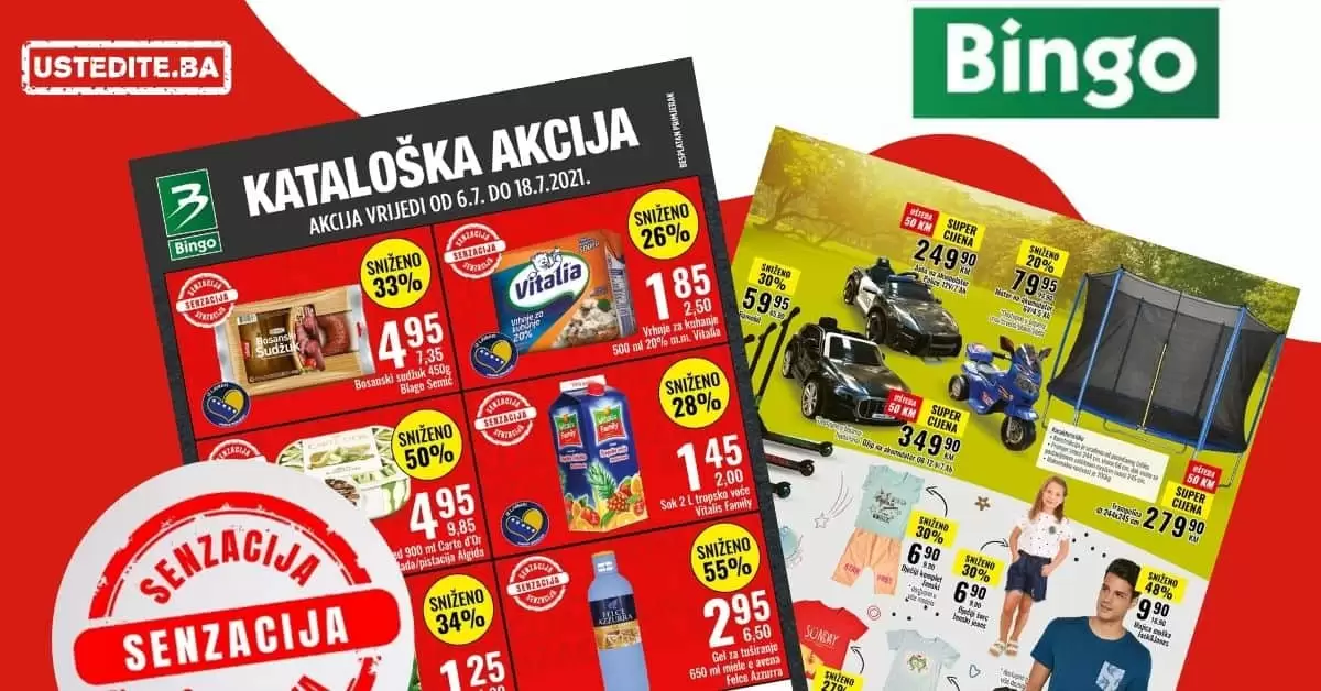 Bingo kataloška akcija 06-18.07.2021. godine