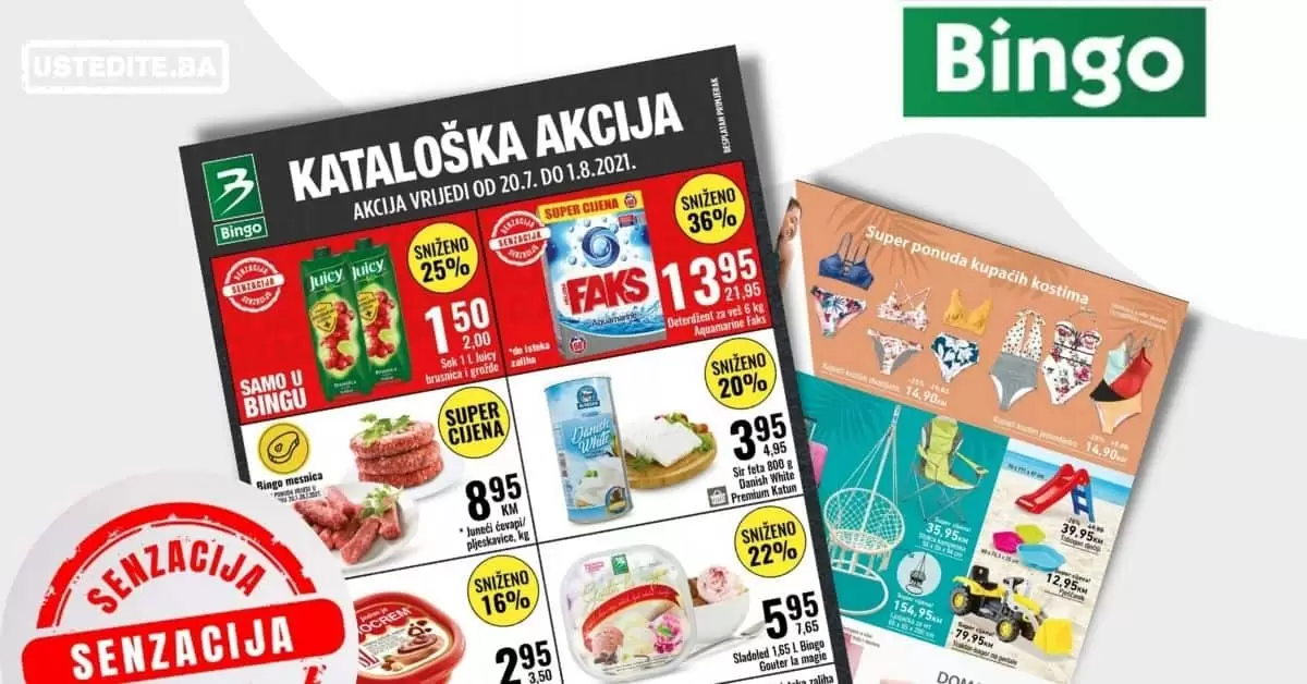 Bingo kataloška akcija 20.07-01.08.2021. godine