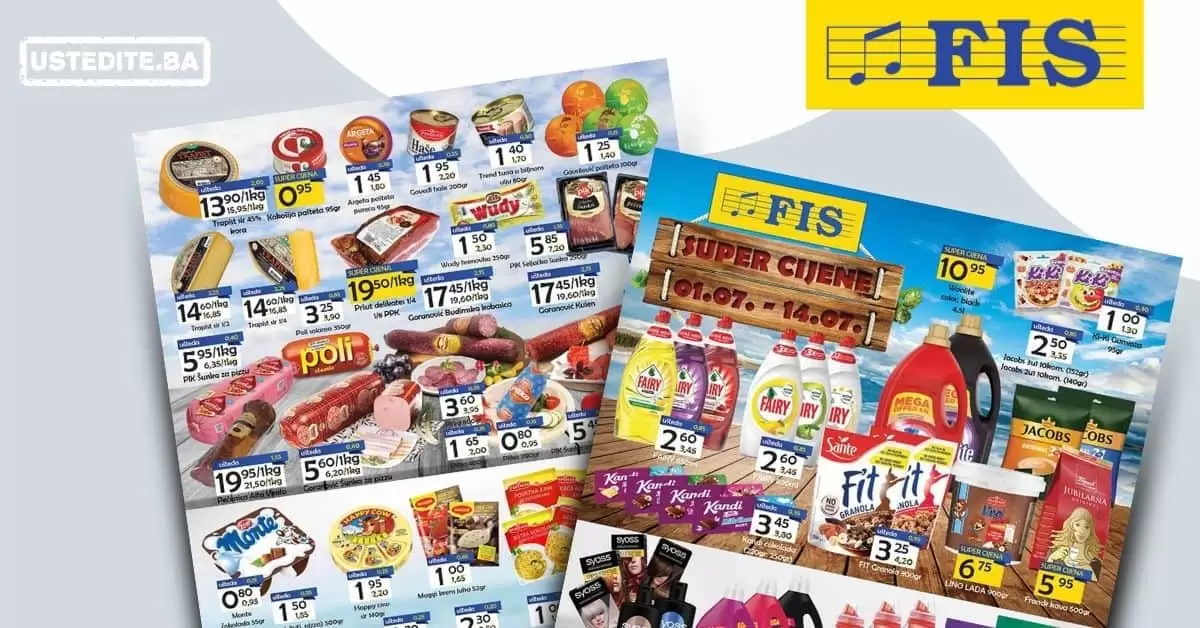 Fis super akcija na odjelu prehrane i hemije 01-14.07.2021. godine