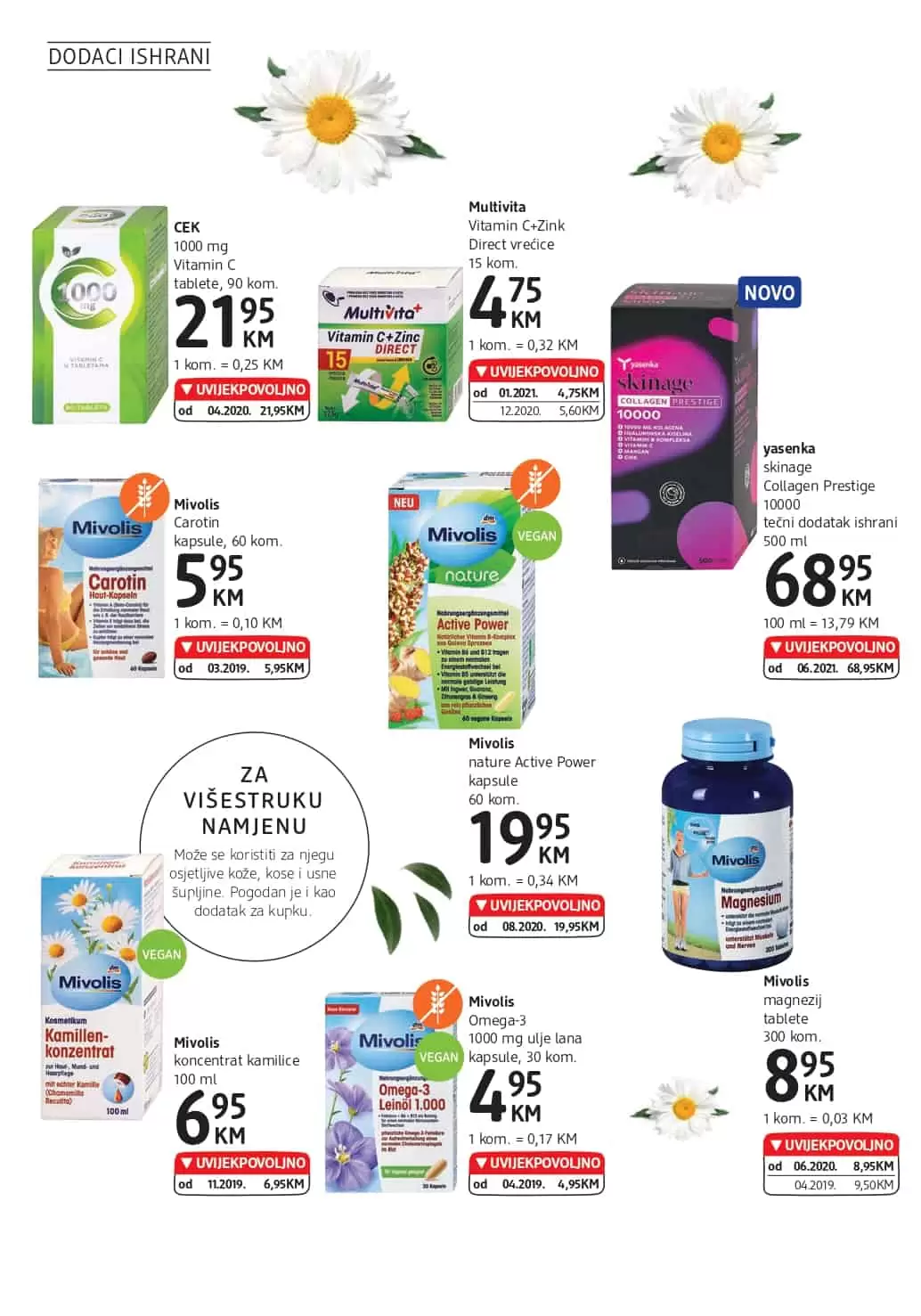 dm-akcijski-katalog cm cosmetic market. bingo. konzum. amko.