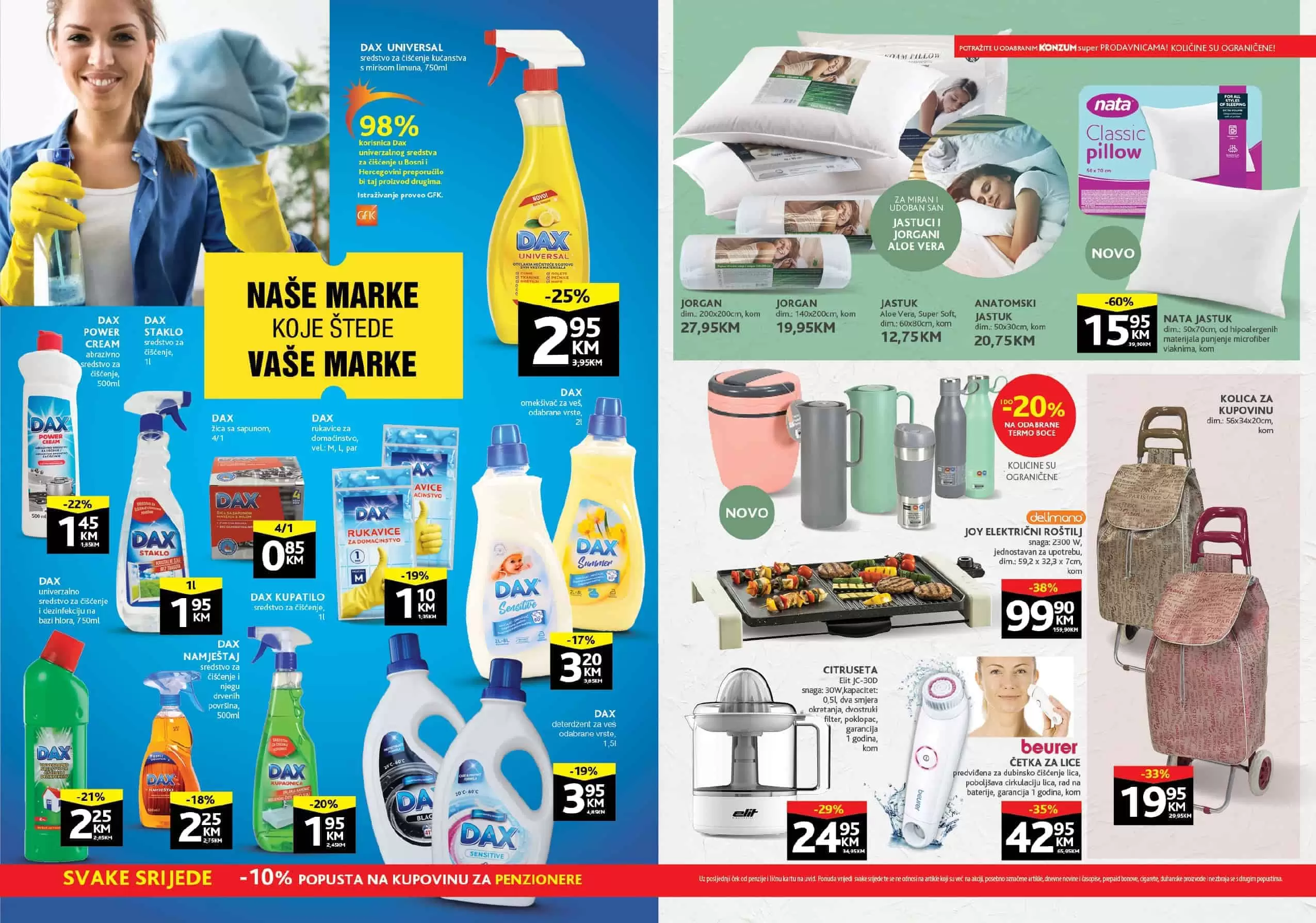 Konzum akcijski katalog. korona virus. snizenje. akcija. popusti. snizeno.