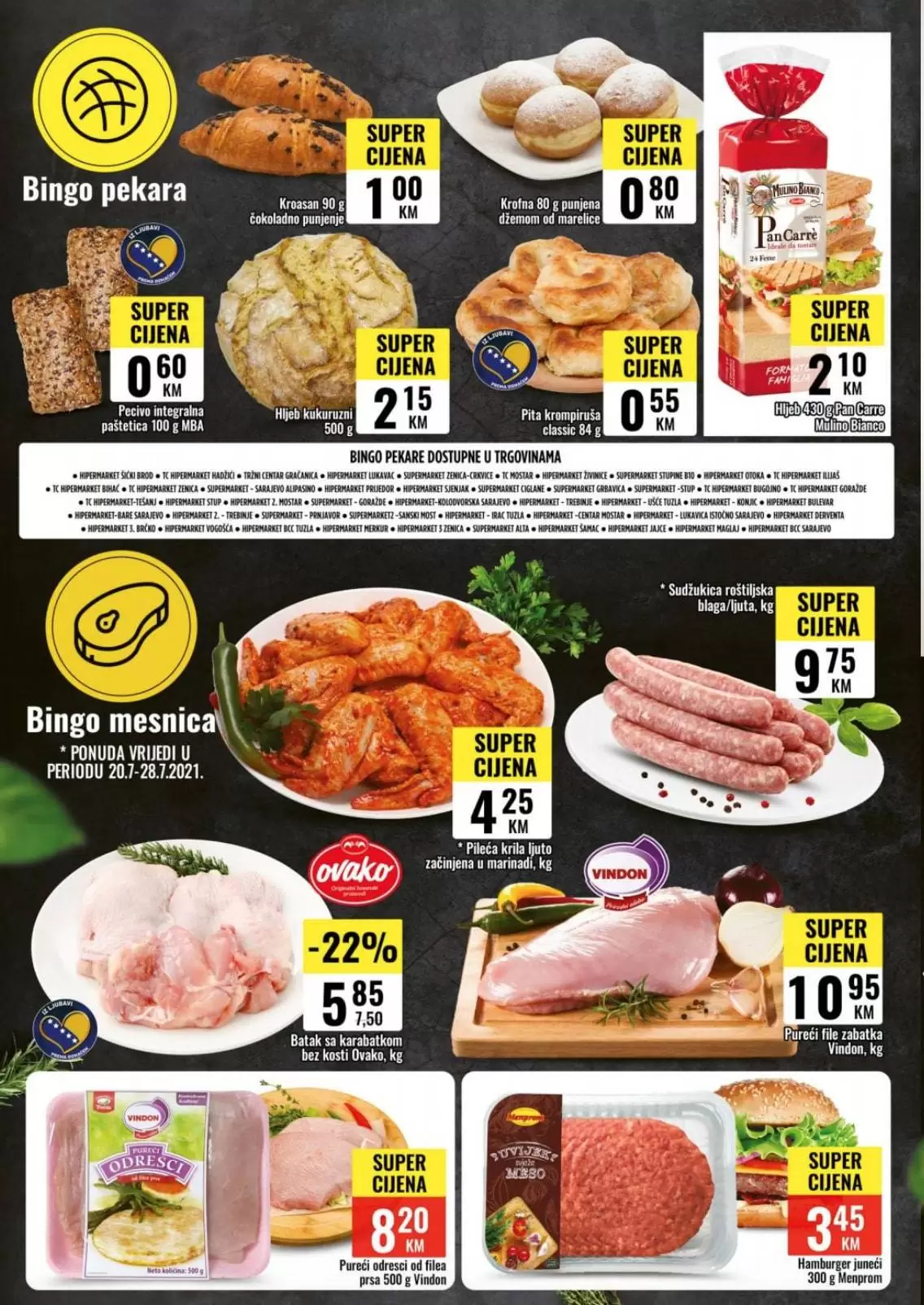 Bingo super akcija. bingo kralj dobrih cijena. snizeno. akcija. popust.