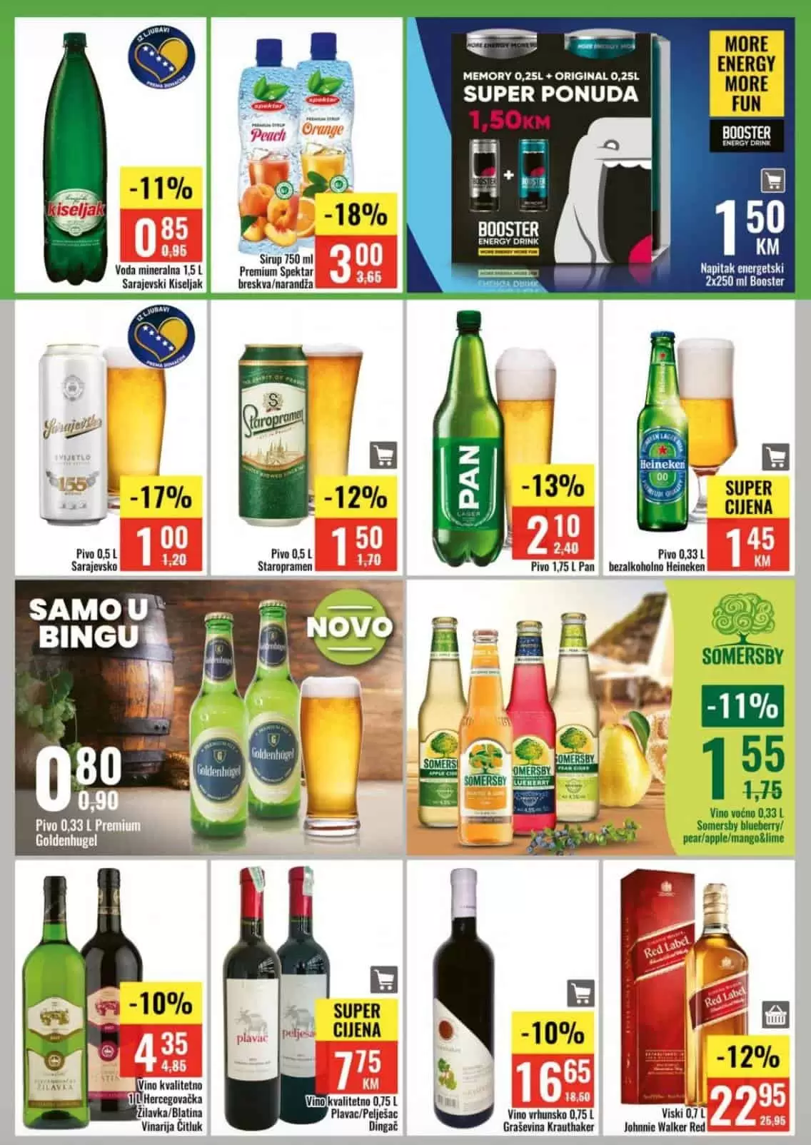 bingo akcijski katalog, snizenje. akcija. popust. snizeno.