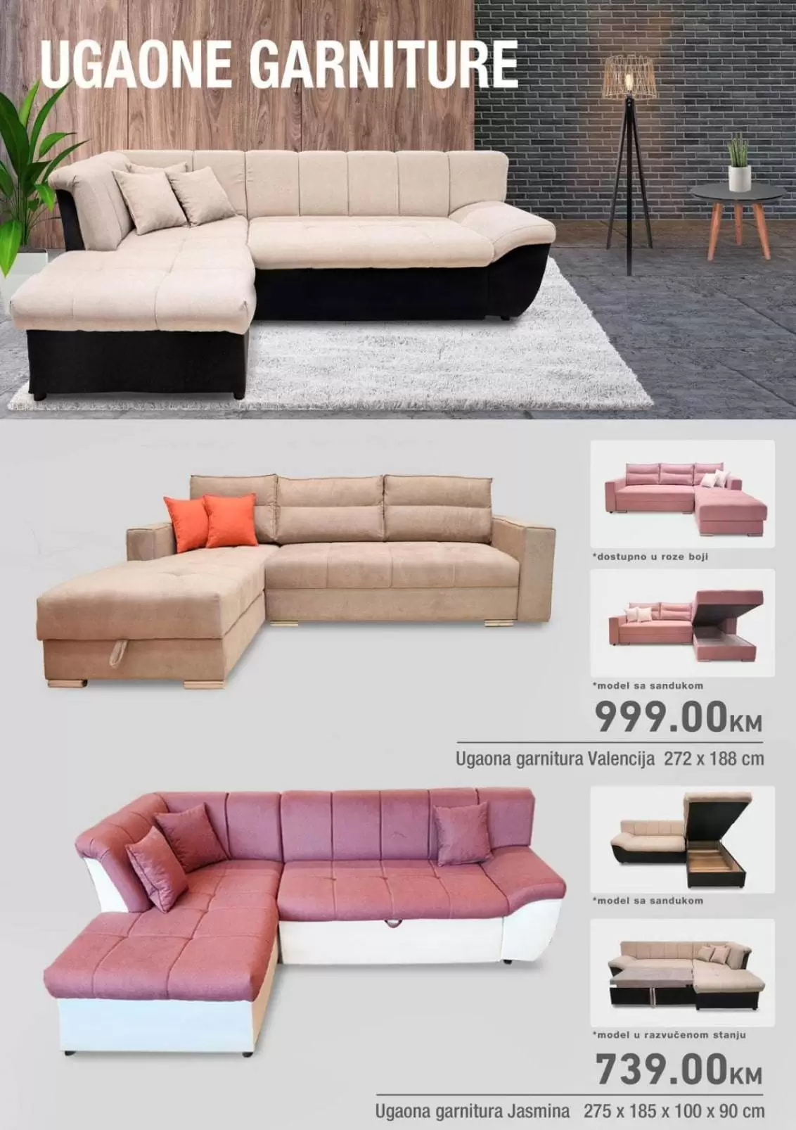 krevet na izvlacenje. ugao.