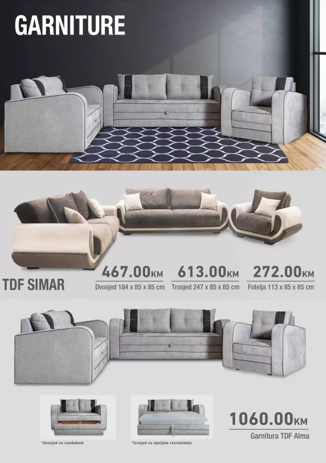 namjestaj za dnevno boravak.