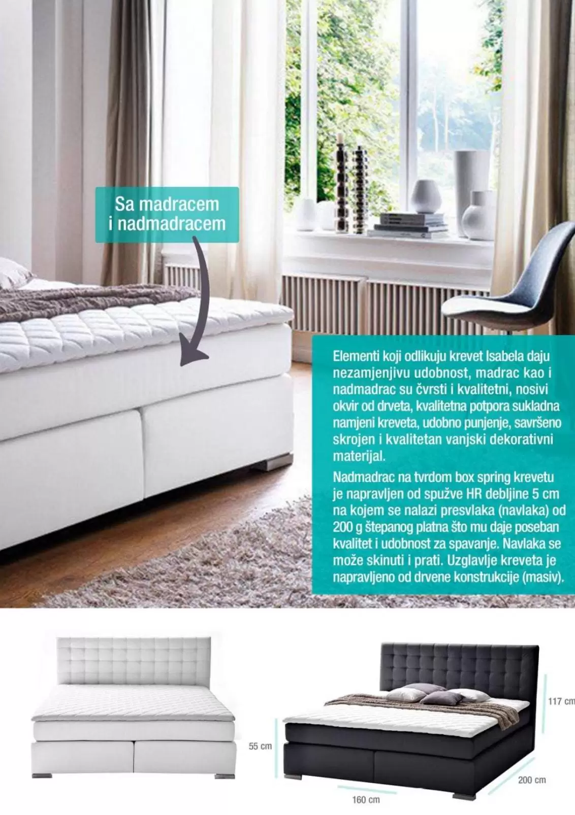 francuski lezaj. bracni krevet sa sandukom. 