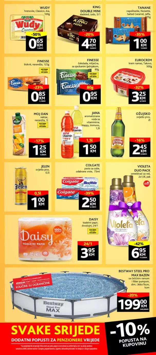 Konzum akcijski katalog. korona virus. snizenje. akcija. popusti. snizeno. 