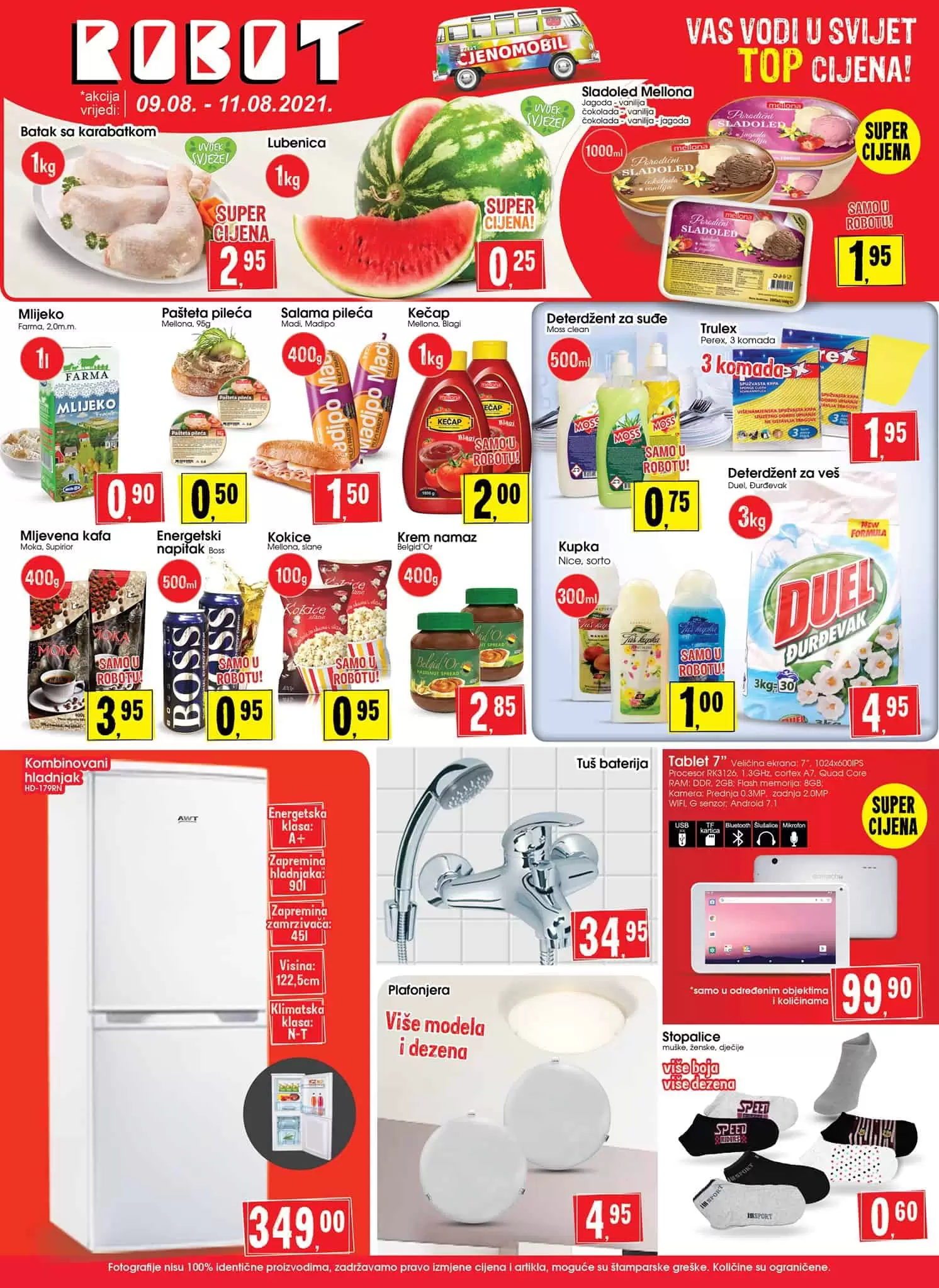 Robot akcijski katalog. snizenje. akcija. popust. snizeno.