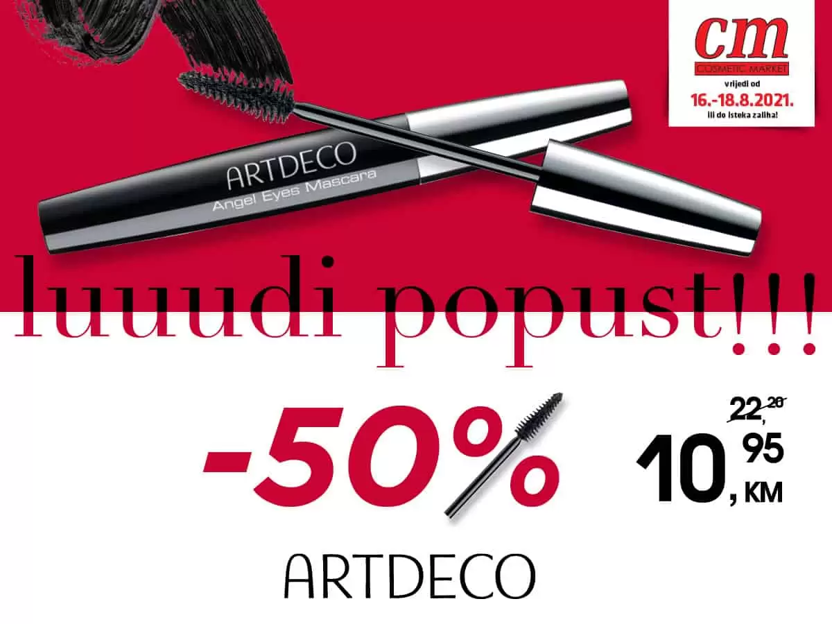 Ludi popusti 50% na Artdeco maskaru! 