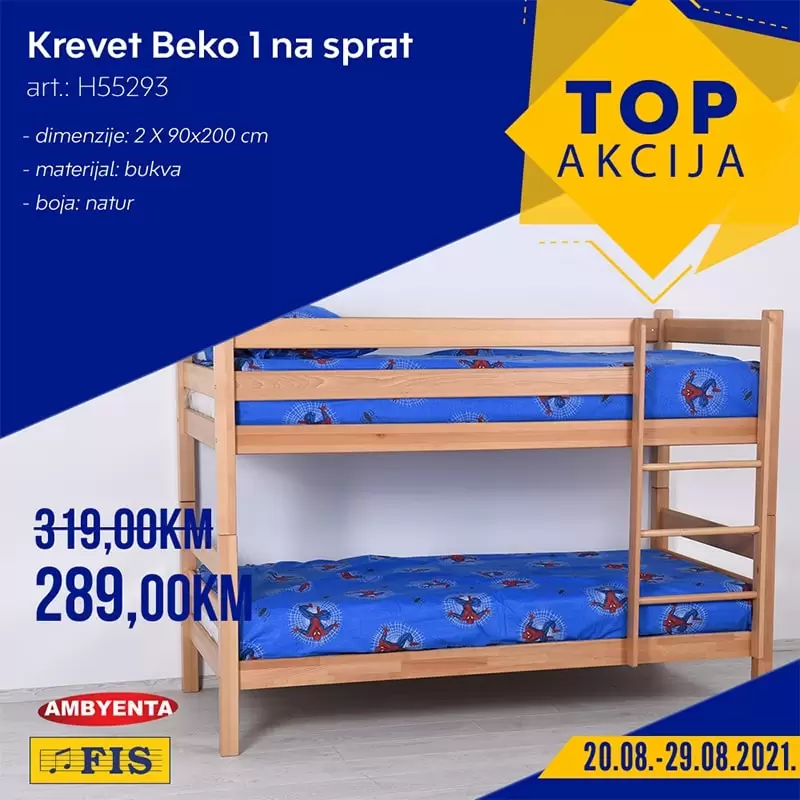 krevet na sprat, djeciji krevet, krevet za djecu