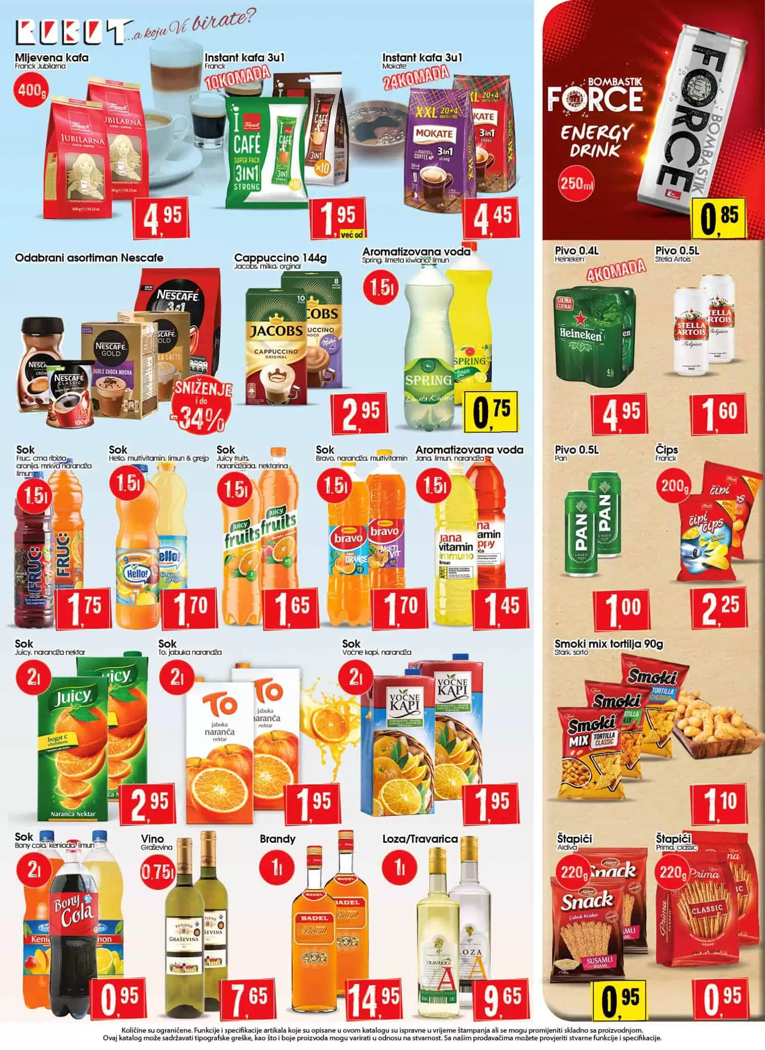 robot akcijski katalog. snizenje. akcija. popust. bingo. konzum. fis. popusti. snizeno.