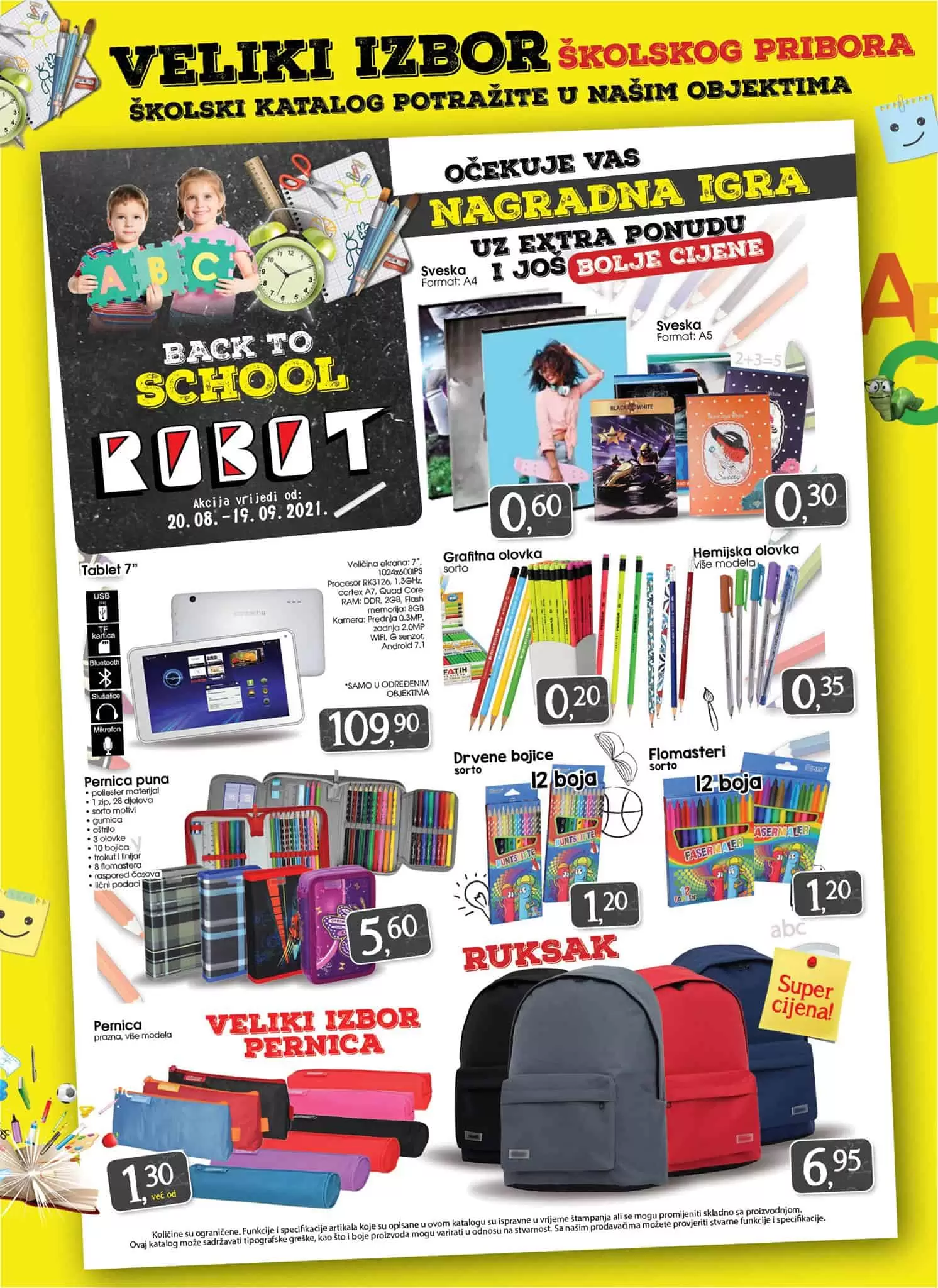 Robot akcijski katalog. robot katalog. kataloska akcija. snizenje. popust.
